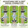 2 Pack 2-in-1 Garden Hose Splitter 2 Way Heavy Duty