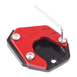 CHIFUN Kickstand Enlarger Pad Side Stand Extension Plate Replacement for Honda CBR500R CB500F CB500X CB650R CBR650R CB125R CB300R CB400X 2013-2022(Red)
