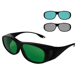 Humboldts Secret Indoor LED Grow Room Glasses | Grow Light Glasses LED Protection From Full Spectrum, Red/Blue, & Yellow Lights | Interchangeable Magnetic Sunglasses With UVA/UVB Blocking Protection