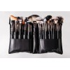 Set Brochas Maquillaje 39 Piezas MF Cosmetics Negro Con Estuche