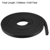 sourcing map Solid Rectangle Rubber Seal Strip 15mm Wide 10mm
