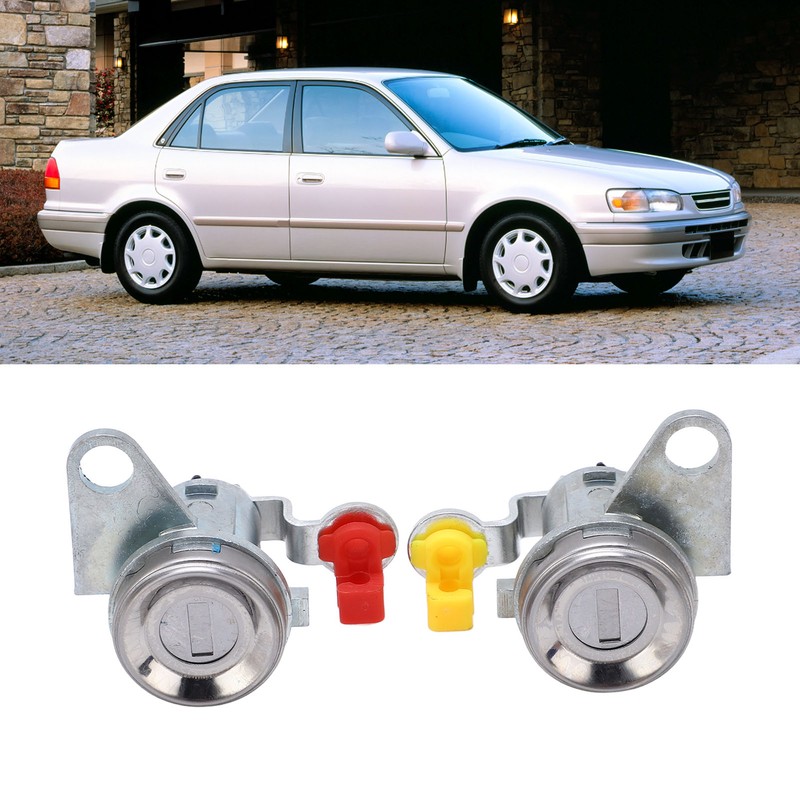 1 Pair Car Door Lock Cylinder with Keys 69052 12360