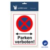 Pubblimania Absolutes Halteverbot! | Parken verboten! Sign 3 mm Aluminium