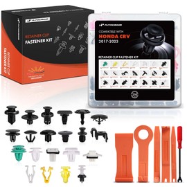 A-Premium 210 PCS (21 Sizes) Car Retainer Clips Kit Compatible with Honda CRV 2017-2023 Bumper Fender Headlamp Door Panel Dashboard Auto Push Pin Plastic Rivet Fastener Replacement Set, w/Removal Tool