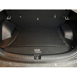 Floor Style Automotive Elastic Trunk Mesh Cargo Net for Kia Seltos S LX EX SX 2021-2025 - Premium Trunk Organizer and Storage - Luggage Net for Crossover - Best Car Organizer for Kia Seltos