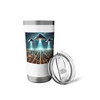 UFOs Hovering Over the City Stainless Steel Insulated Tumbler