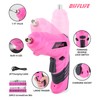 DIFFLIFE Pink Tool Set for Women, 126-Piece Lady's Power Screwdriver