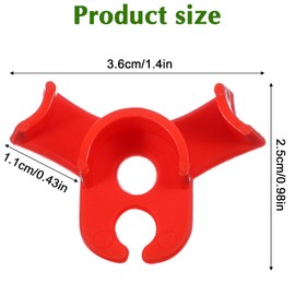 KFHENSOMR 40 Pcs Plant Stress Training Clips, Adjustable LST Plant Stem Trainer, Plastic 90 Degrees Gentle Bender for Gardening(Red &Green)