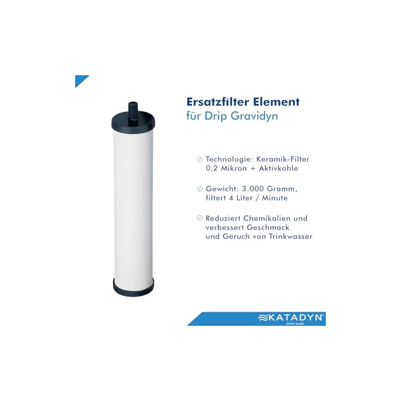 Katadyn Gravidyn Replacement Element, White