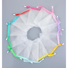 Soap Bags, 20 Pcs Soap Bag for Shower - Double Layer Mesh Soaps Net for Washing Body, Facial Cleaning, Travel & Home Use, (Random Assorted Colors)