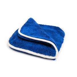 [Double Flip] Microfiber Rinseless Wash Towel 8"x8" Blue - 3 Pack (Blue)