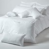 HOMESCAPES White Pure Egyptian Cotton King Size Pillowcase 200 TC