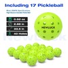 Newluck Multi-Functional Pickleball Ball Picker, Quick Collection, Adjustable Length for