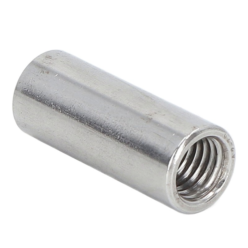 10PCS Round Coupling Nuts 304 Stainless Steel Female Thread Cylindrical