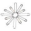 Wohlstand Pack of 12 safety pins, safety pins, 60 mm,