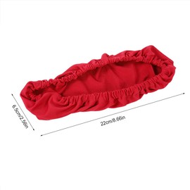 Cafopgrill 1 Pair Knitted Elastic Fabric Chair Armrest Covers Office Wheelchair Armrest Covers Pad Elbows Forearms Pressure Relief slipcover (Red)