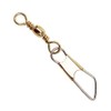 Eagle Claw 01141-012 Brass Barrel Swivel W/Safety Snap, Size 12