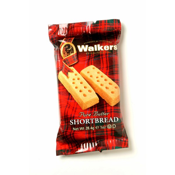 Walker's Shortbread Fingers, Pure Butter Shortbread Cookies, 1 Oz Snack Packs (Pack of 150)