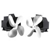 Wall Mounted Fireplace Fan 4 Blade Heat Powered Wood Stove