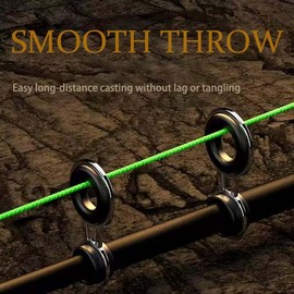 Braided Fishing line 8 Strands 328 Yards high wear-Resistant and high tensile Fishing line Suitable for Freshwater and Saltwater Fishing. The Best Choice for Fishing Giant Fish(Yellow, 20LB).