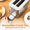 Trisiko Touch Screen Toaster 2 Slice, Stainless Steel Smart Toaster