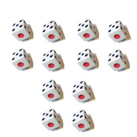 [Pack of 12] Tavla Zarı Tavla Dice - Backgammon Dice - Tavla Zari 8 x 8 x 8 mm - Small Dice - Tavli - Tavola Reale - Tables Reales ... (3 Set)