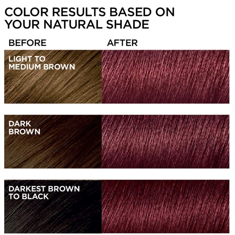 L'Oreal Paris Feria Multi-Faceted Shimmering Hair Color, 41 Crushed Garnet