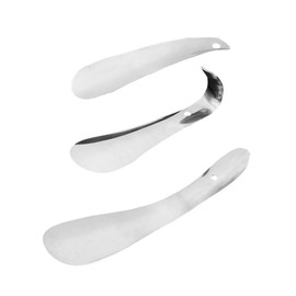 Healvian 3Pcs Creative Stainless Steel Shoehorns Durable Household Shoe Lifters for Men Women and Seniors Ergonomic Design for Easy Shoe Wearing and Storage