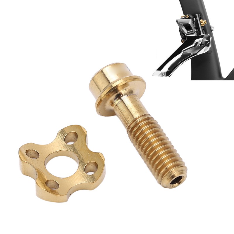 RISK Bike Front Derailleur Screw Gasket Kit Hollow Titanium Alloy