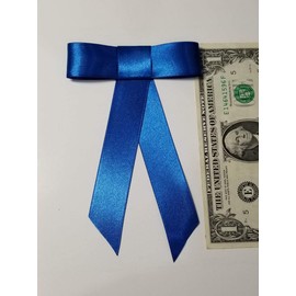 EmilyRose Couture Satin Hair Bow Collection (Alligator Clip, Sapphire)