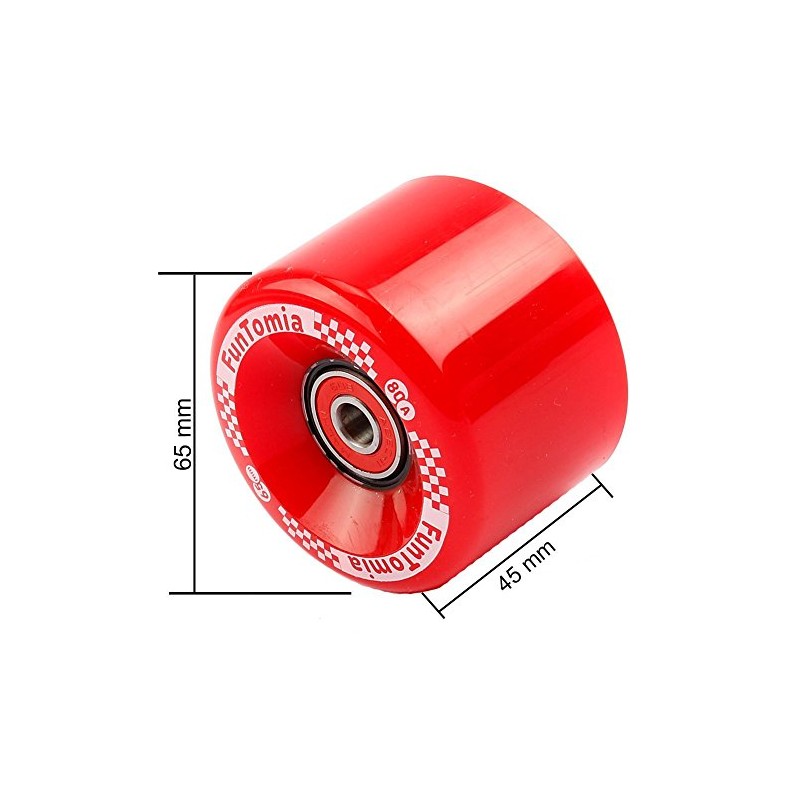FunTomia Pack of 4 Longboard/Skateboard/Mini Board Wheels (Big Wheels) in