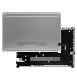 L24478-001 Lower Bottom Case Housing Cover Base Enclosure Replacement for HP Pavilion 14-CF 14-DF 14-DK 14-DK0002DX 14-CF2112WM 14-CF0013DX 14-CF0006DX 14-DF0023CL 14-DK1032WM Silver