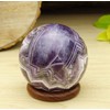 Reikiera Crystal Healing Amethyst Stone Ball Natural Gemstone Sphere With