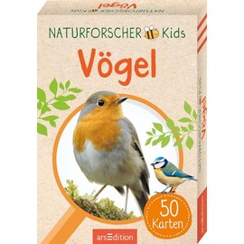 Naturforscher-Kids – Vögel: 50 Karten | Heimische Arten erkennen und bestimmen