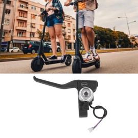 Palanca de Freno Izquierda con Campana, Palanca de Freno de Motocicleta Control Preciso, Excelente Material de Metal y Nailon, Fácil Instalación, para Scooters Eléctricos Gotrax,
