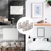 4 Pairs Interlocking Flush Mount Bracket Picture Hanging Hooks Stainless