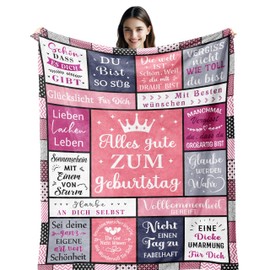 Vegas Birthday Gift for Women, Gifts for Women, Birthday, Birthday Gift for Mum, Girls, Girlfriend, Sister, Wife, Colleague, 18 30 40 50 60 Birthday Women, Blanket 150 x 130 cm
