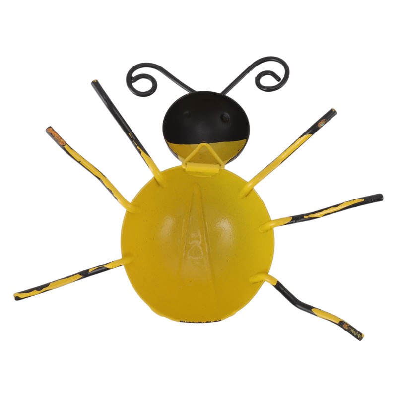 4Pcs Ladybug Wall Decor Lady Bug Ornament Wrought Iron Insect