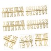 Tofficu 6pcs DIY Clock Numerals Arabic Roman Numbers for Wall