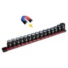 BLACKROBOT 1/2" Drive Magnetic Impact Socket Set, 15-Piece Shallow Socket