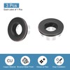 uxcell 3pcs Sink Overflow Ring Set, Bathroom Kitchen Basin Trim