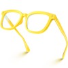 VISOONE Square Classic Blue Light Blocking Glasses with Non Prescription