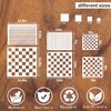 Checkerboard Stencils for Painting on Wood 11.8 Inch Reusable Canvas