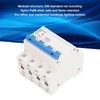 4P Miniature Circuit Breaker DIN Rail Mount Low Voltage Overload