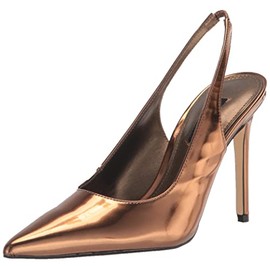 Nine West Women's Feather3 Pump, Bronze, 9