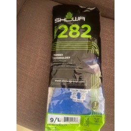 Showa Atlas 282 TEMRES Blue Waterproof Insulated Work Gloves (Size: Large)