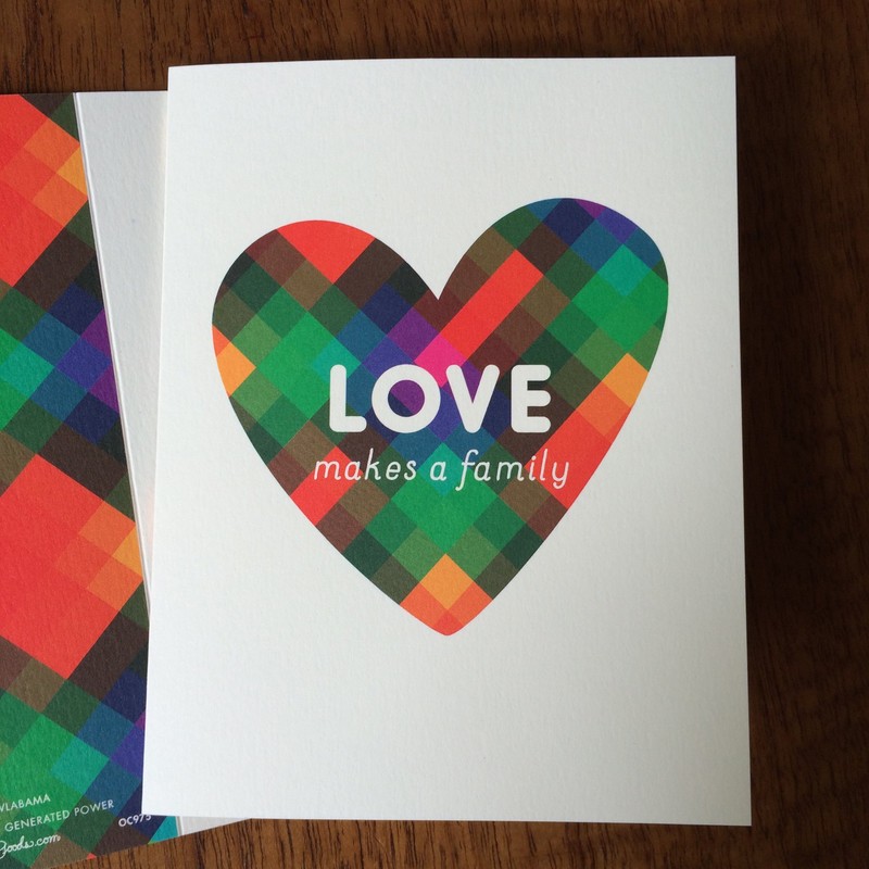 Night Owl Paper Goods Patchwork Heart Greeting Card