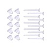 AISHNE 10 pares de retenedores de plástico transparente para piercing