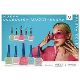 MASGLO GEL EVOLUTION Nail Polish Gel Effect, No UV/Led Lamp Required, Duration up to 12 day, 5 Colors .(SUMMER SELECTION) with True Colombian Beauty Nail File