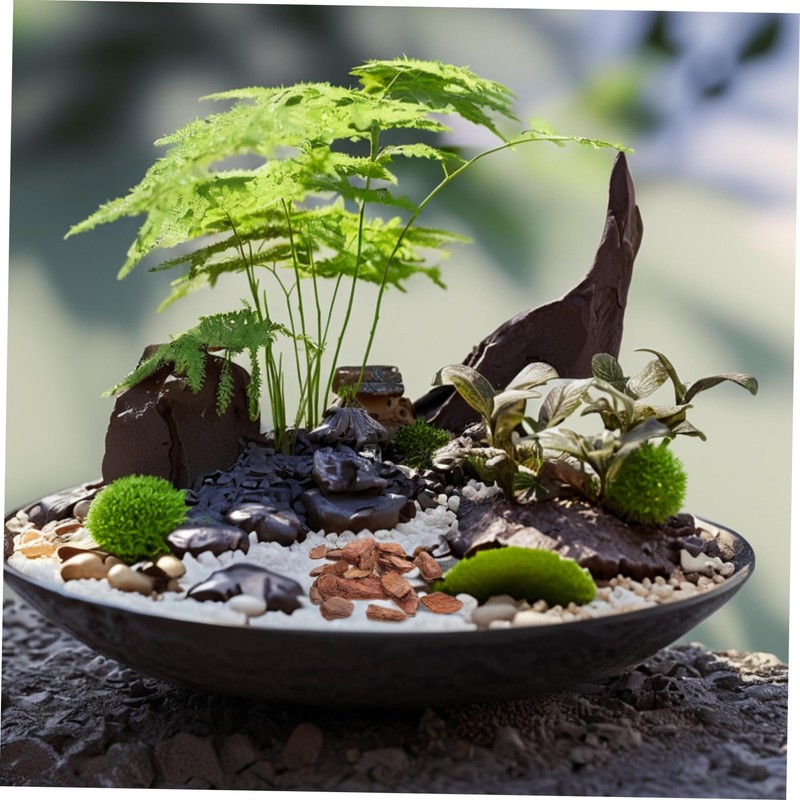 IWOWHERO 1 Pack Miniature Bark Diorama Supplies for Fairy Dry